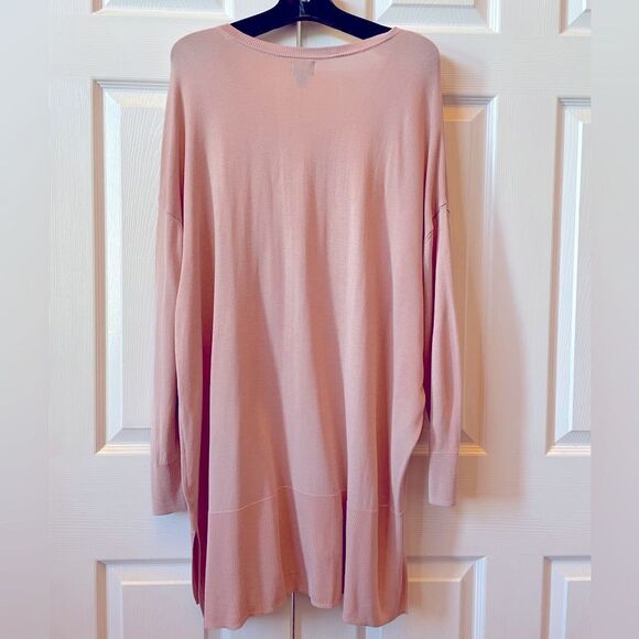 ROSE SMOKE PINK WORTHINGTON WOMAN LONG SLEEVE SWEATER PLUS SIZE 2X - Picture 6 of 6